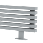 Радиатор WARMMET водяной напольный горизонтальный Luxe 60 HN (W) СЕРЫЙ RAL7040