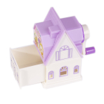 Точилка механическая Alingar, "Замок", 1 отверстие, пластиковый корпус, цвет ассорти, инд. упаковка, 60*110*95 мм