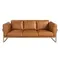 Трехместный диван Angel Cerda 6230 из кожи цвета Camel
