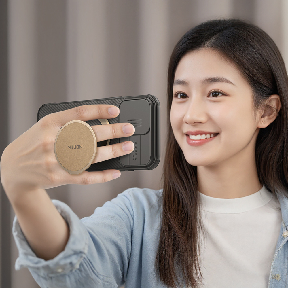 Магнитная подставка держатель для смартфона (серый цвет) от Nillkin, серия Dual-Magnet Grip Holder