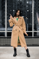 Пальто Erada USM 78 прямое двубортное с поясом в комплекте недорого