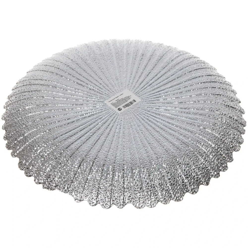 Тарелка 32см «Нимфа» серебро