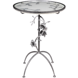 Декоративный столик Орхидея Фиори Айс Античное серебро