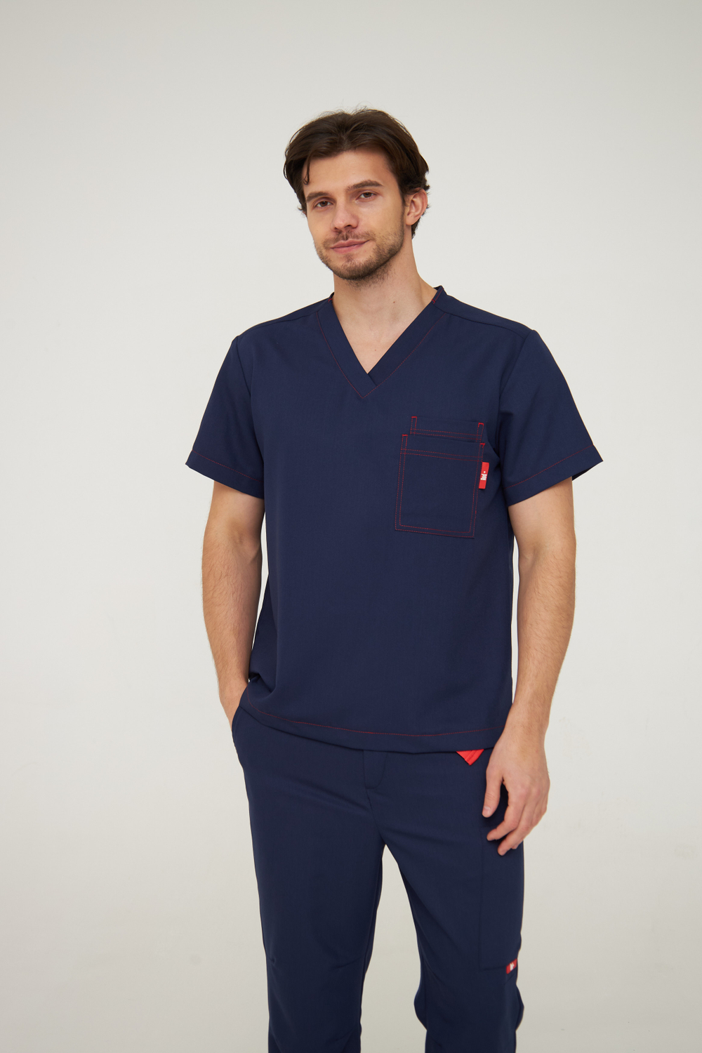 Топ медицинский мужской Гекай, нэви OLD