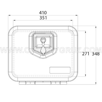 Инструментальный ящик 410x348x340 мм