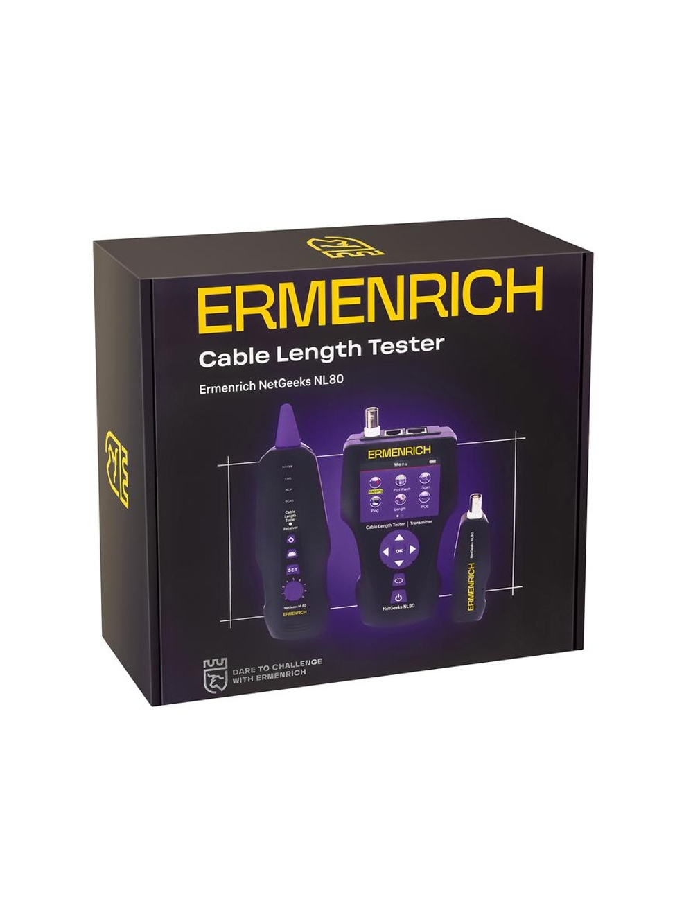 Измеритель длины кабеля NetGeeks NL80 фиолет. Ermenrich 85673