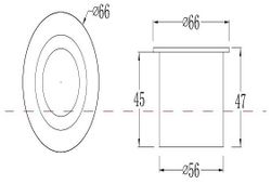 Встраиваемый в дорогу светильник Maytoni Limo O037-L3B3K