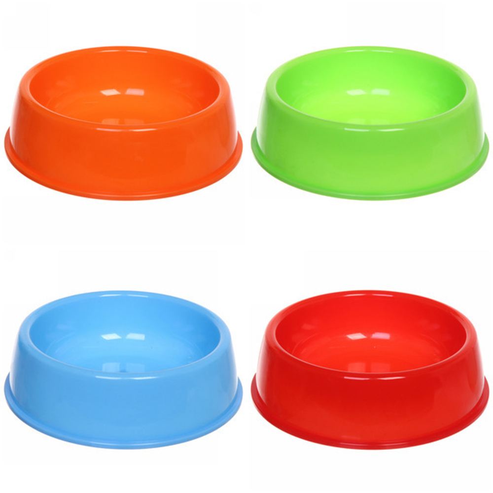 Миска пластиковая «Радуга-Пэт» 21*6,5см цвет микс