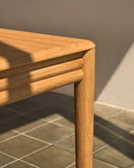 Раздвижной стол Lenon из натурального массива дуба и шпона 200(280)x90