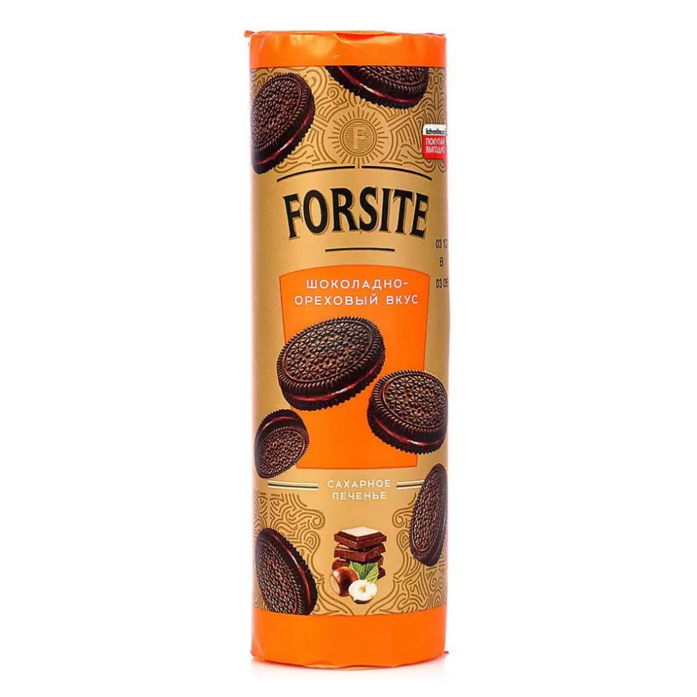 Печенье-сахарное Forsite Шоколадно-ореховый вкус 220 гр