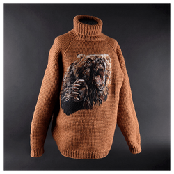 Шерстяной свитер «Сибирский душегрей» ярость