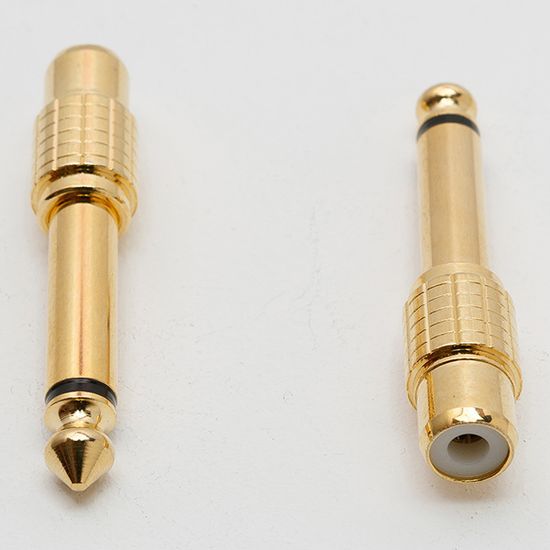 Переходник RCA female - 6.3мм male моно SHNOOR SA-RCF/P2-G