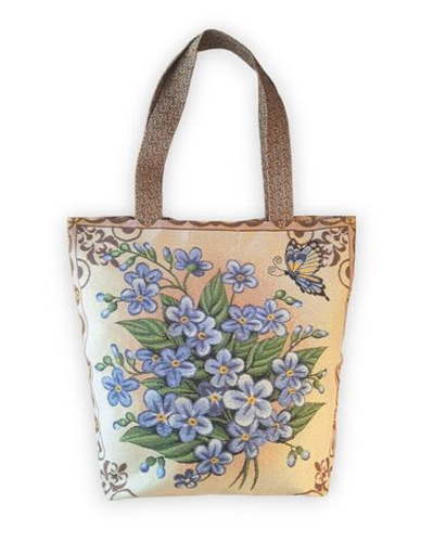 Гобеленовая сумка Незабудки (39х39х12)