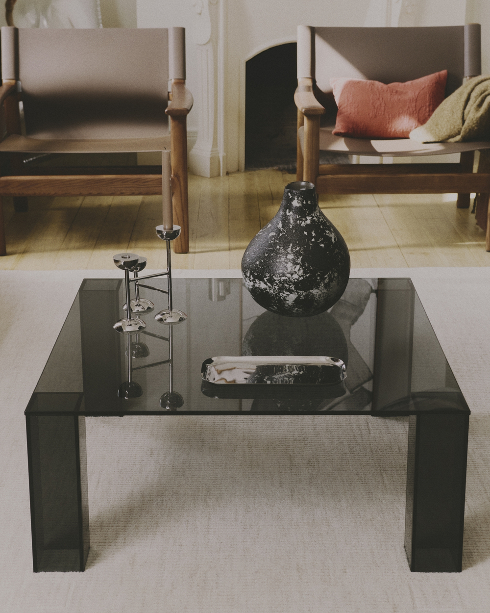 Тройной подсвечник Nirela из нержавеющей стали 22 см