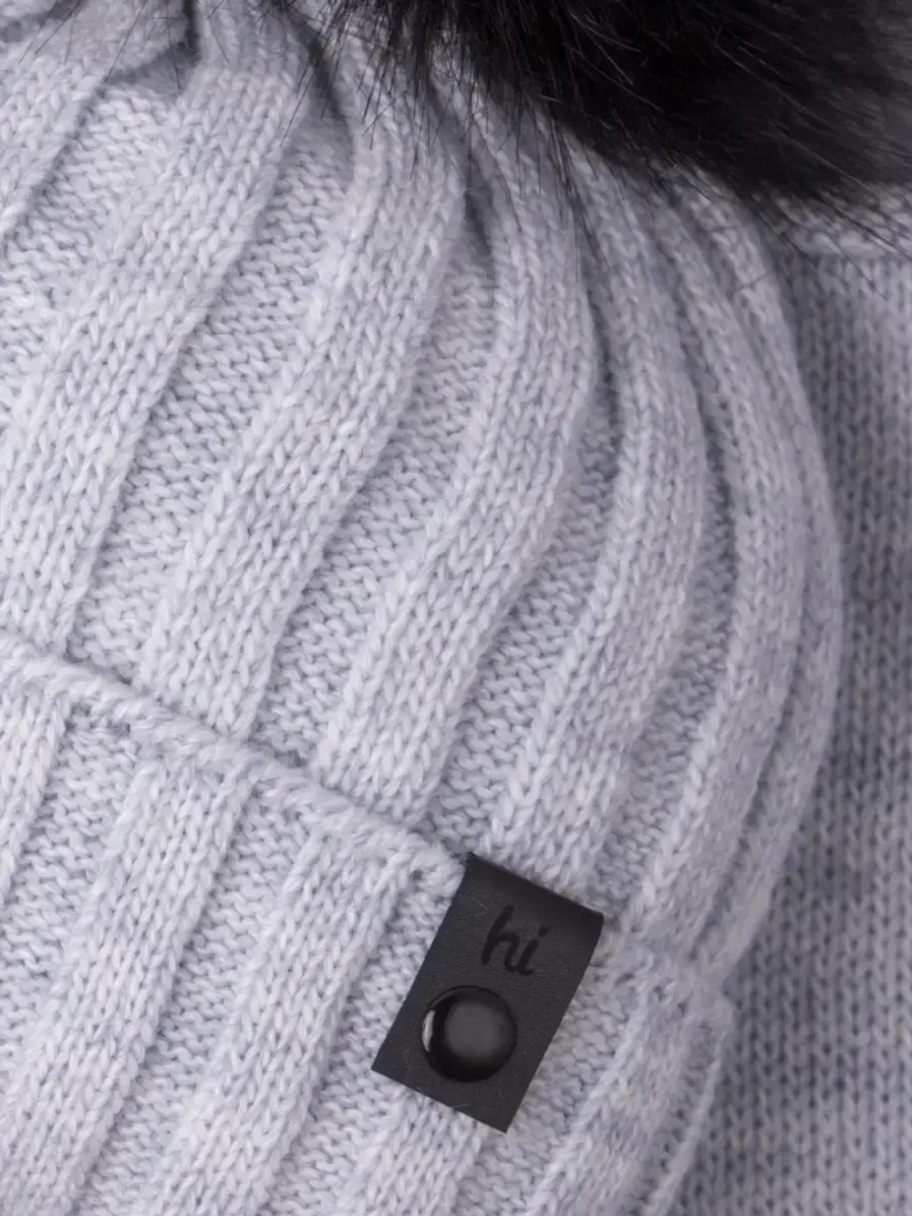 Шапка детская зимняя вязаная с помпоном и снуд