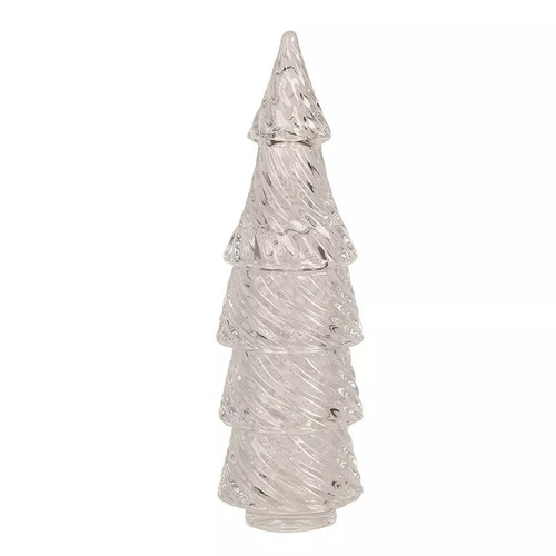 Бонбоньерка "Елка" большая 7x24см стекло