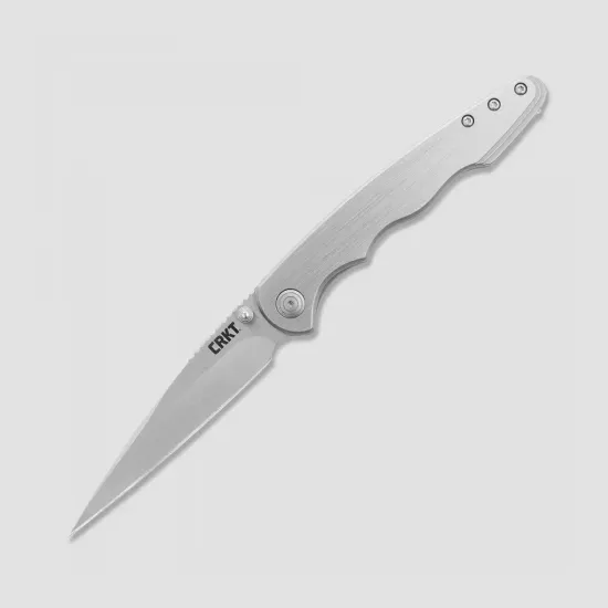 Складной нож CRKT полуавтоматический Flat Out CR/7016 c клинком из стали 8Cr13MoV, рукоять Stainless Steel