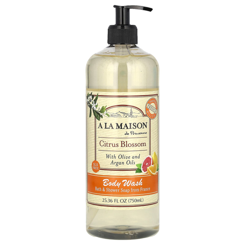 A La Maison de Provence, гель для душа, цитрусовые цветы, 750 мл (25,36 жидк. унции)
