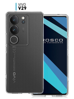 Чехол ROSCO для Vivo V29 5G (арт.VV-V29-TPU-01-TRANSPARENT )