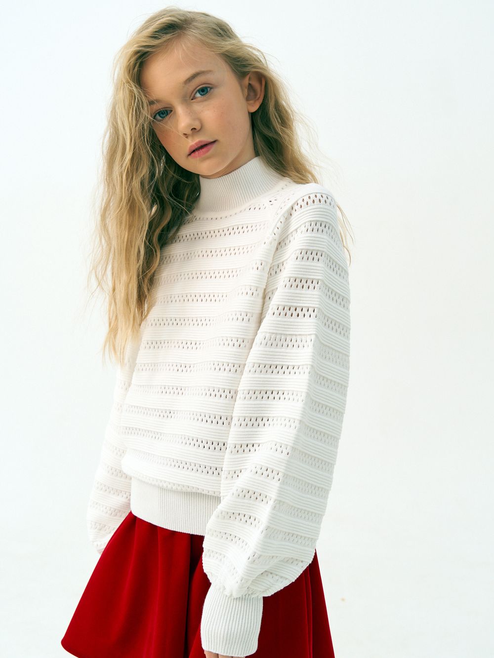 Джемпер для девочки AT1215 белый