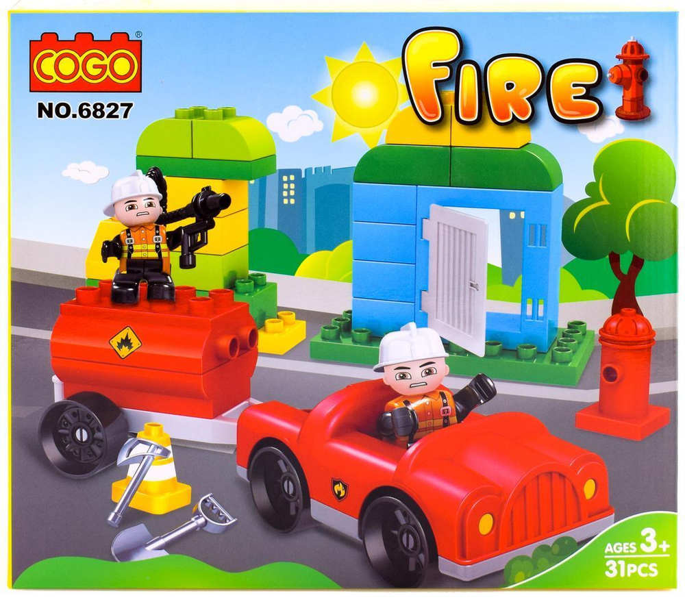 Конструктор блочный Кого для малышей 30эл., коробка 6827