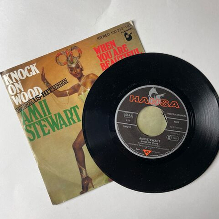 Винтажная виниловая пластинка 7 дюймов (маленькая пластинка) Amii Stewart, Knock On Wood (Germany 1979)