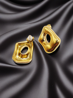 Серьги-гвоздики Ромб