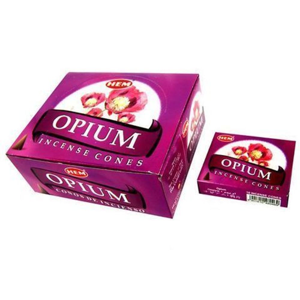 HEM Opium Благовоние-конус Опиум, 10 шт
