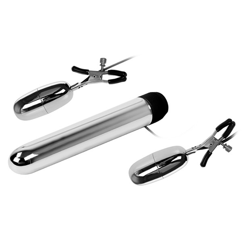 Набор из вибратора и вибростимуляторов для груди Baile BI-010046