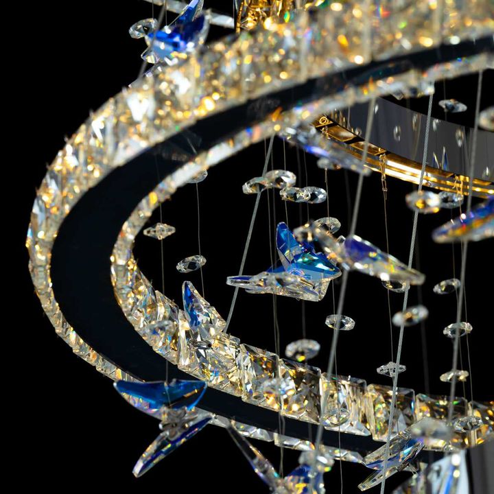 Люстра хрустальная с пультом Citilux ETERA CL322090