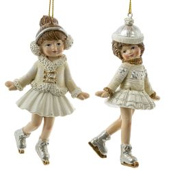 GAEM Изделие декоративное подвесное "Девочка на коньках", L7 W3 H11,5 см, 2в.