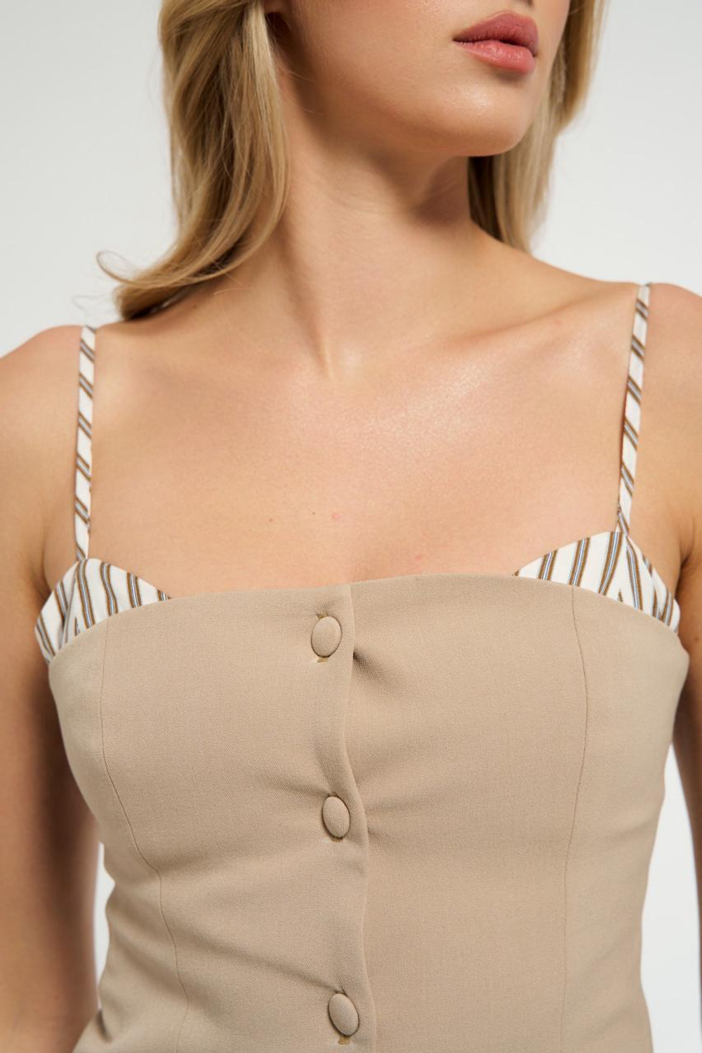 Платье Lolita с жилетом, бежевый