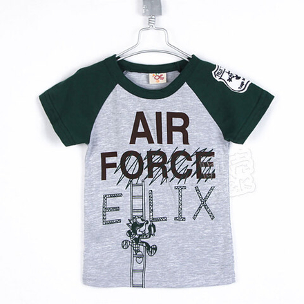 Футболка с контрастными рукавами и изображением Кота Феликса