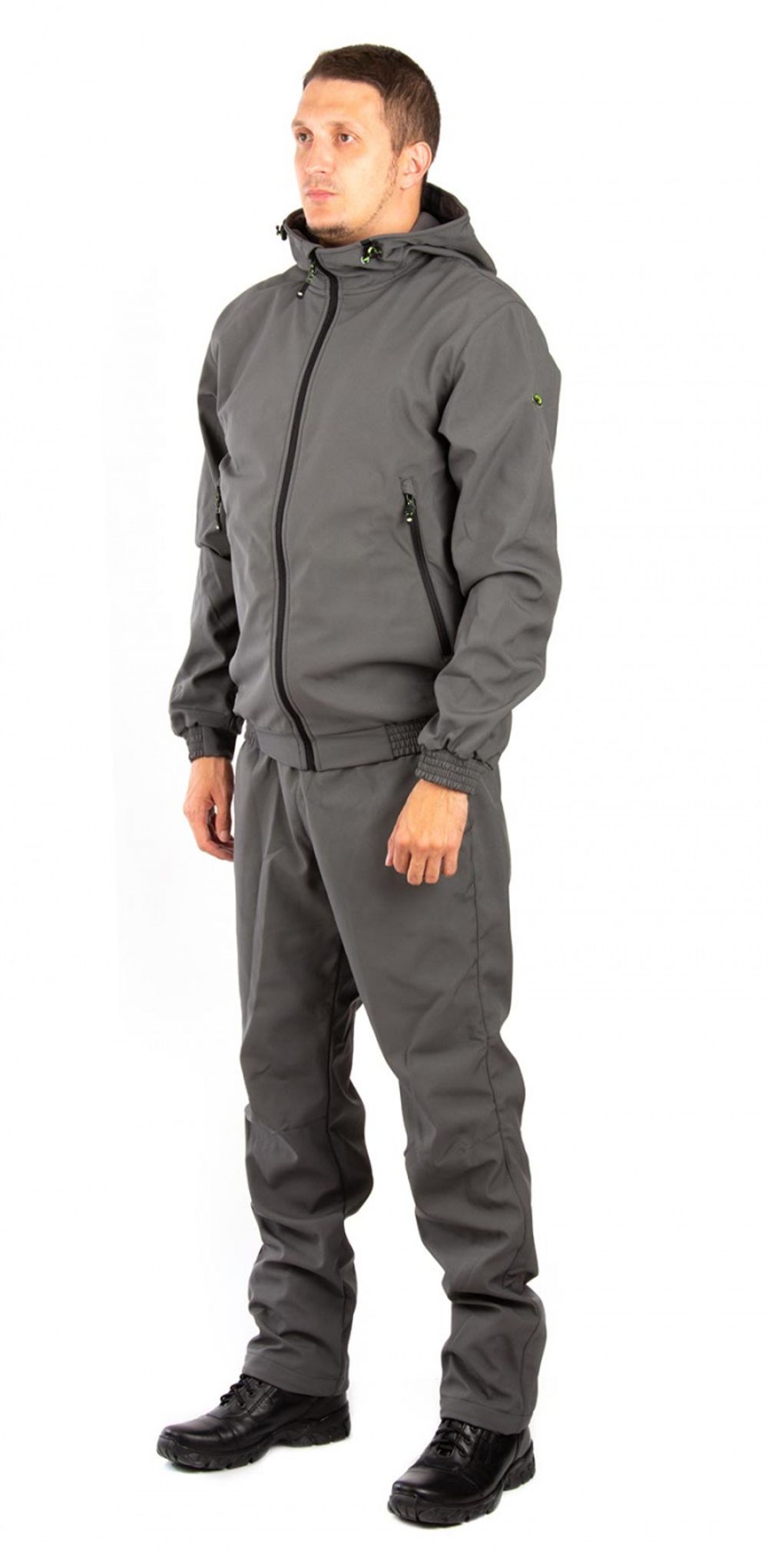 Осенний костюм для охоты и рыбалки «Барс» (полофлис, графит) ORION Active