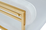 Стул Garda Decor велюр светло-серый, золото 60*55*73 см