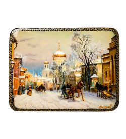 ШК-19/35-A Шкатулка в технике декупаж «Старая Москва» (10х8х3,5)
