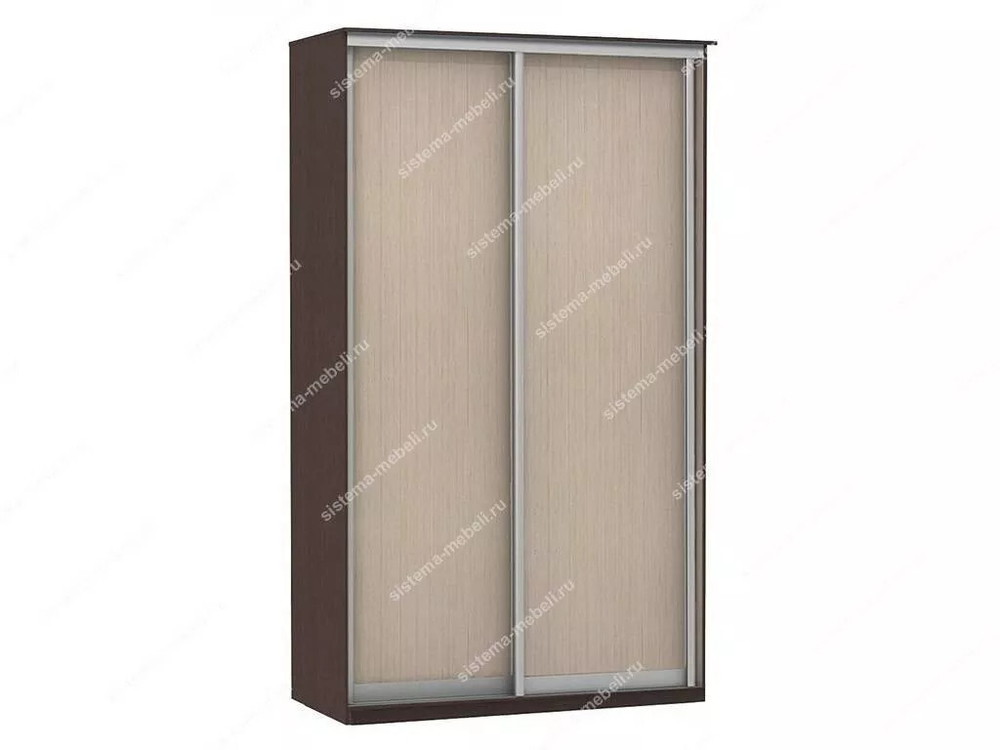 Шкаф купе Модерн 1190х600 2-х дверный 2-х секционный глухой венге/ясень