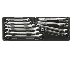 Набор ключей разрезных евро-типа 10 предметов в кейсе JTC