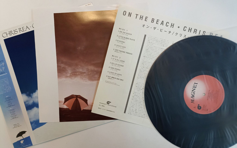 Винтажная виниловая пластинка LP Chris Rea On The Beach (Japan 1986)
