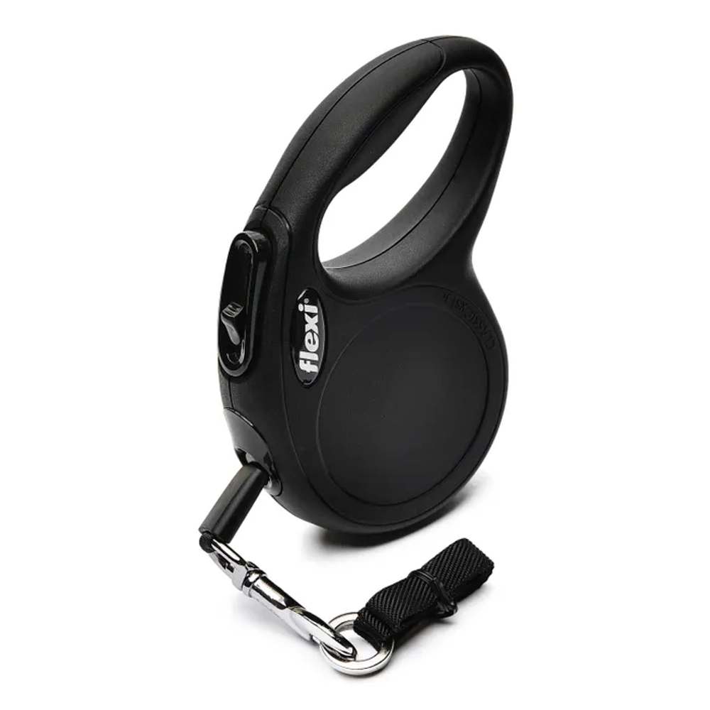 Флекси 42001F Рулетка New Classic XS 3м до 12кг (ремень) черная