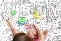 «Волк и семеро козлят», гигантская раскраска в подарочной картонной коробке