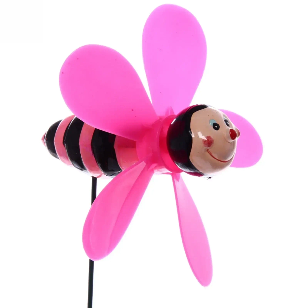 Фигура на спице «Пчелка» 8*12*60см ветрячок для отпугивания птиц