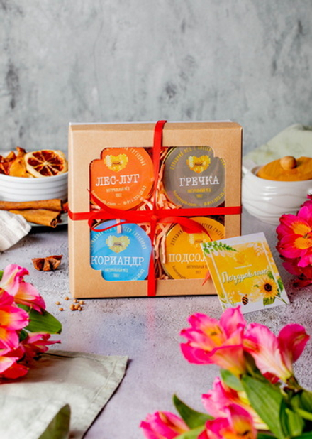 Набор №85 "4 вида мёда по 140гр"