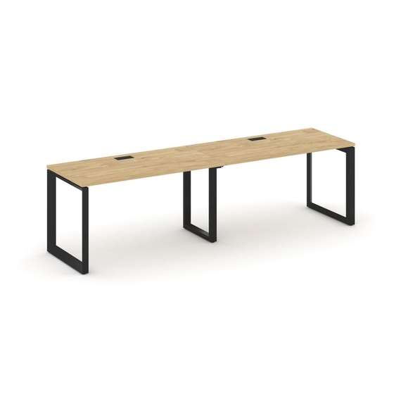 Style Project Рабочая станция односторонняя SN-59O.ORS-024 Тиквуд Светлый/Металл Черный/Черный Заглу