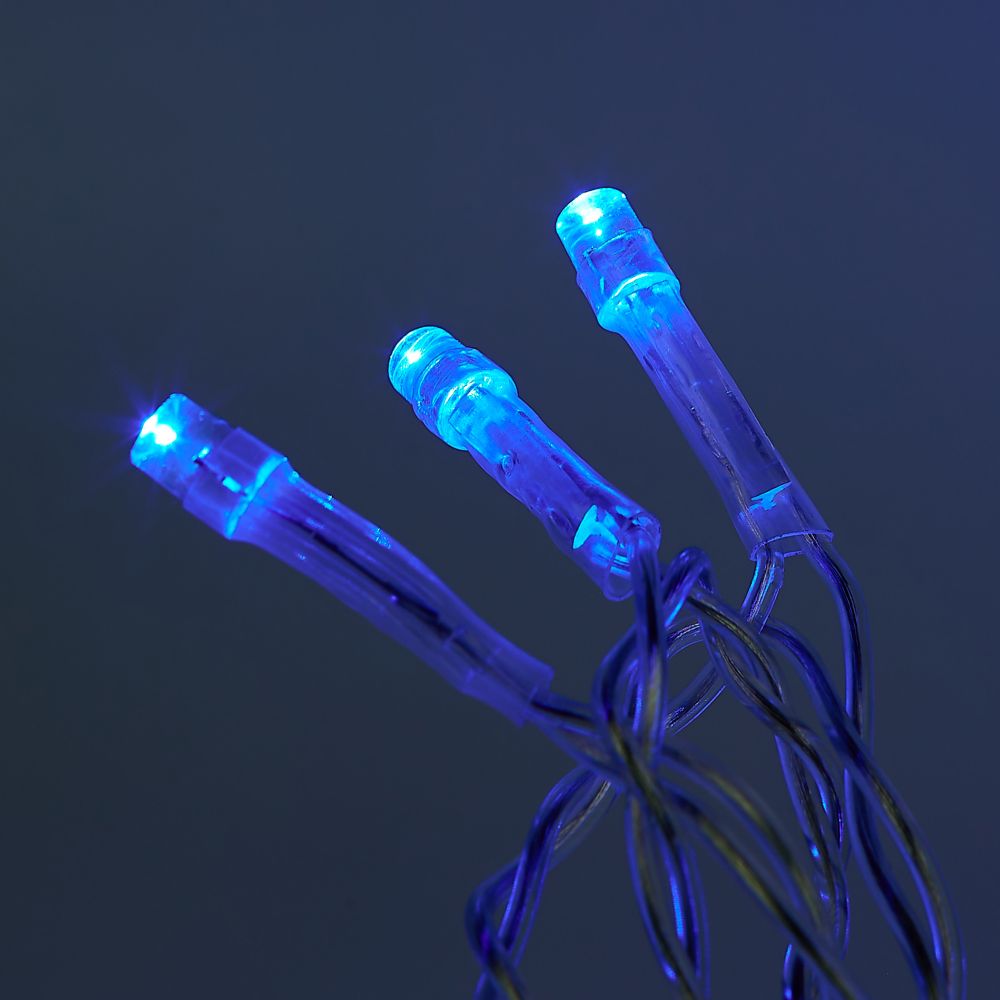 ULD-C3020-160-DTA BLUE IP20 Занавес светодиодный. 3х2м. 160 светодиодов. Синий свет. Провод прозрачный. TM Uniel