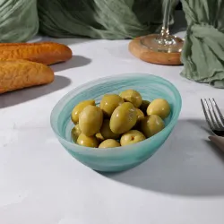 Салатник 320 мл d 12 см h7 см Green Sky косой матовое стекло P.L. Proff Cuisine [6]