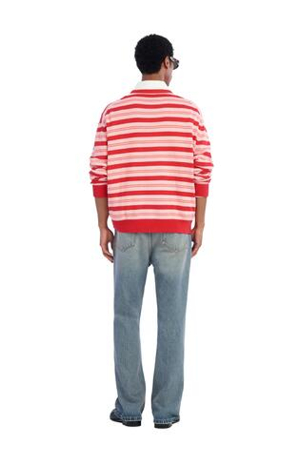 ZARA X BENITO ANTONIO СВИТЕР ИЗ СМЕСОВОГО ХЛОПКА, КРАСНЫЙ