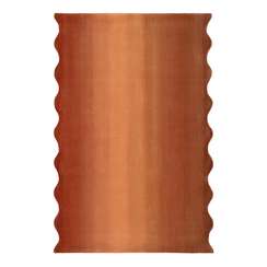 Ковер из шерсти over horizon терракотового цвета из коллекции trendy ruffles, 180х230 см