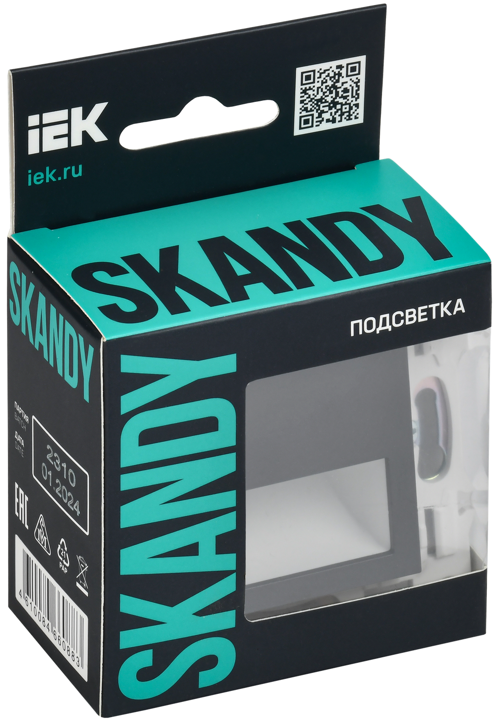 SKANDY Подсветка LED встраиваемая SK-L01G графит IEK