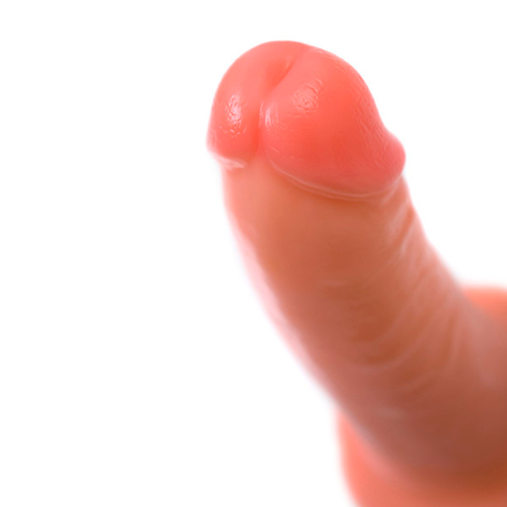 Телесный фаллоимитатор 14см на присоске ToyFa RealStick Caliber 983002